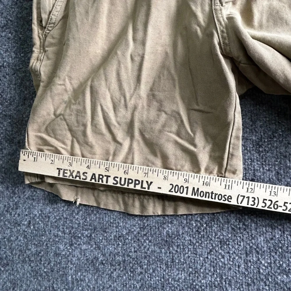 Columbia Shorts Mens Size 32 Tan Canvas Utility Outdoor Casual Hiking 8 Inseam